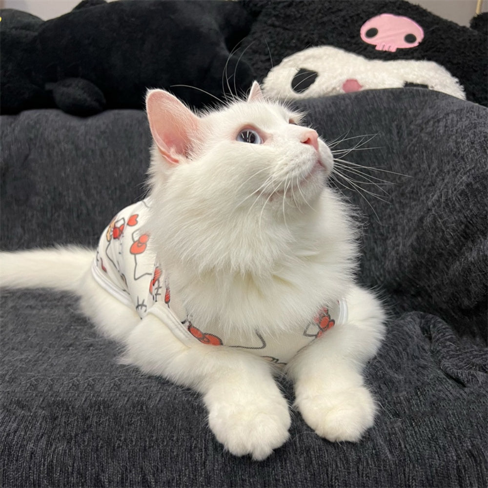 cat clothes thin breathable vest summer breathable