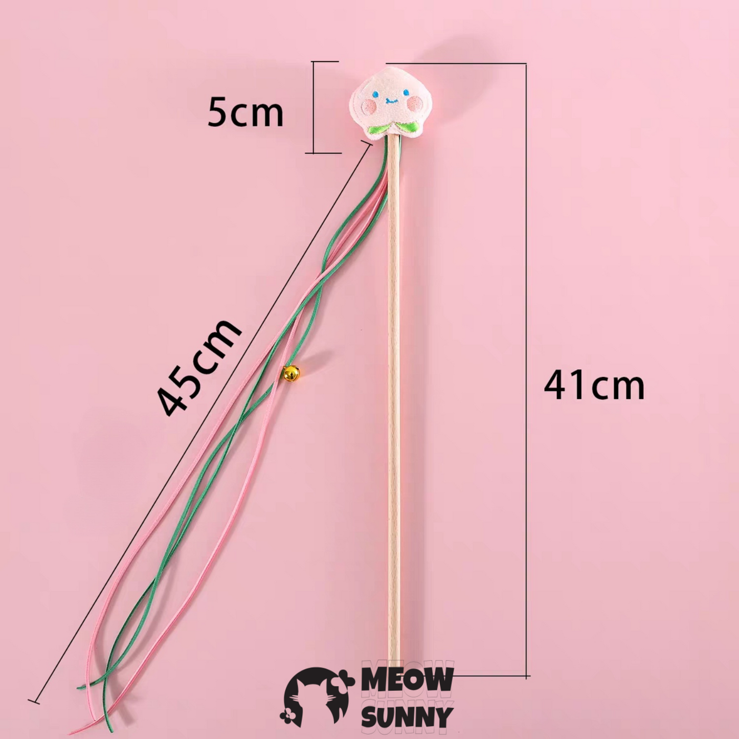 Pet Fit For Life 4-Piece Set Squiggly Worm Wand Cat Teasers Toy