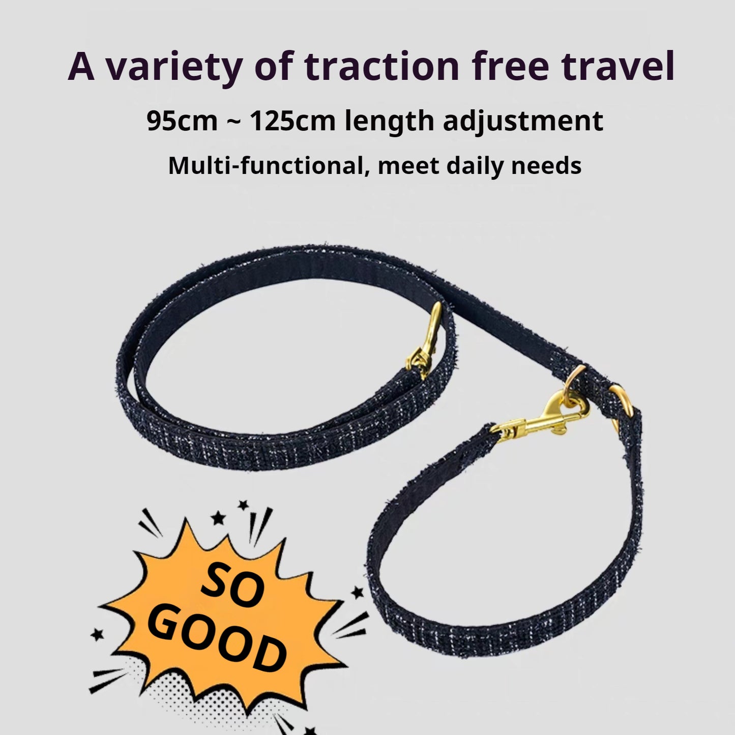 Best Pet Supplies Voyager Step-in Air Dog & Cat Harness, Black with Gold Trim, Small